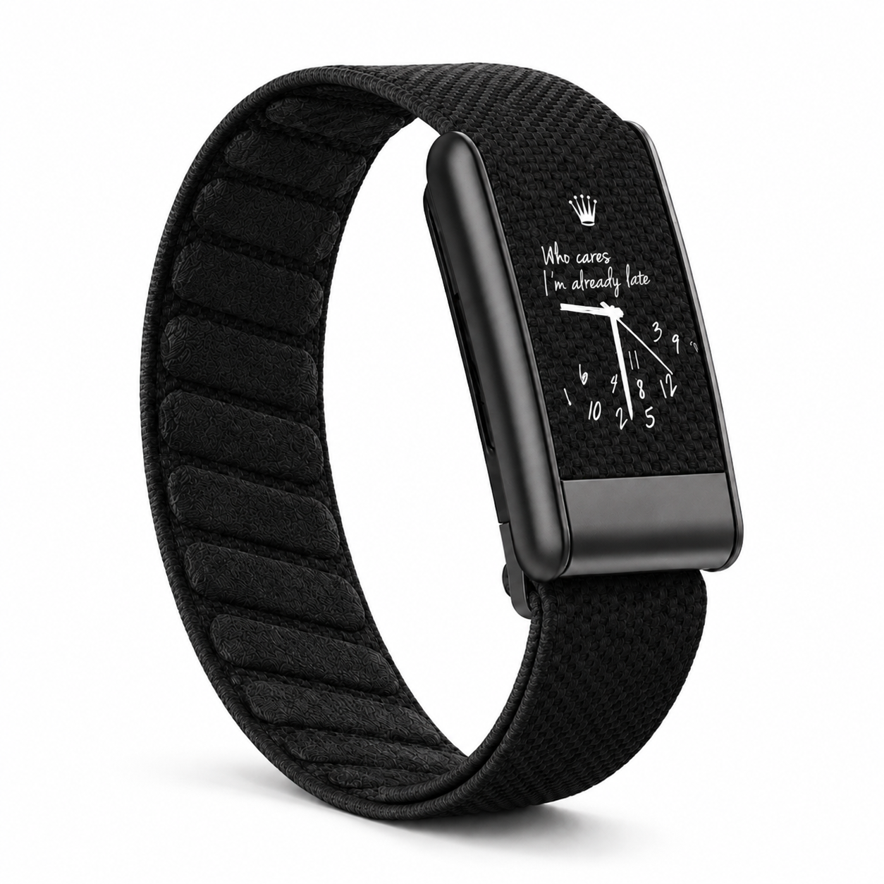 Bracelet Whoop Being Late Black compatible 4.0 5.0 MG — WhoopElite