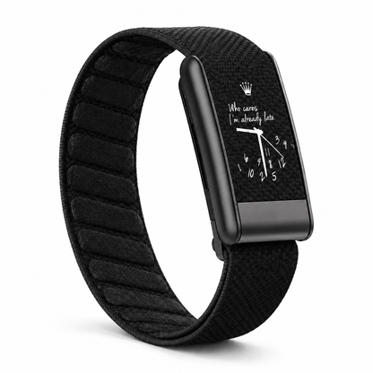 Bracelet Whoop Being Late Black compatible 4.0 5.0 MG — WhoopElite