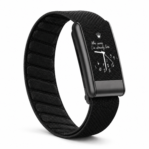 Bracelet Whoop Being Late Black compatible 4.0 5.0 MG — WhoopElite